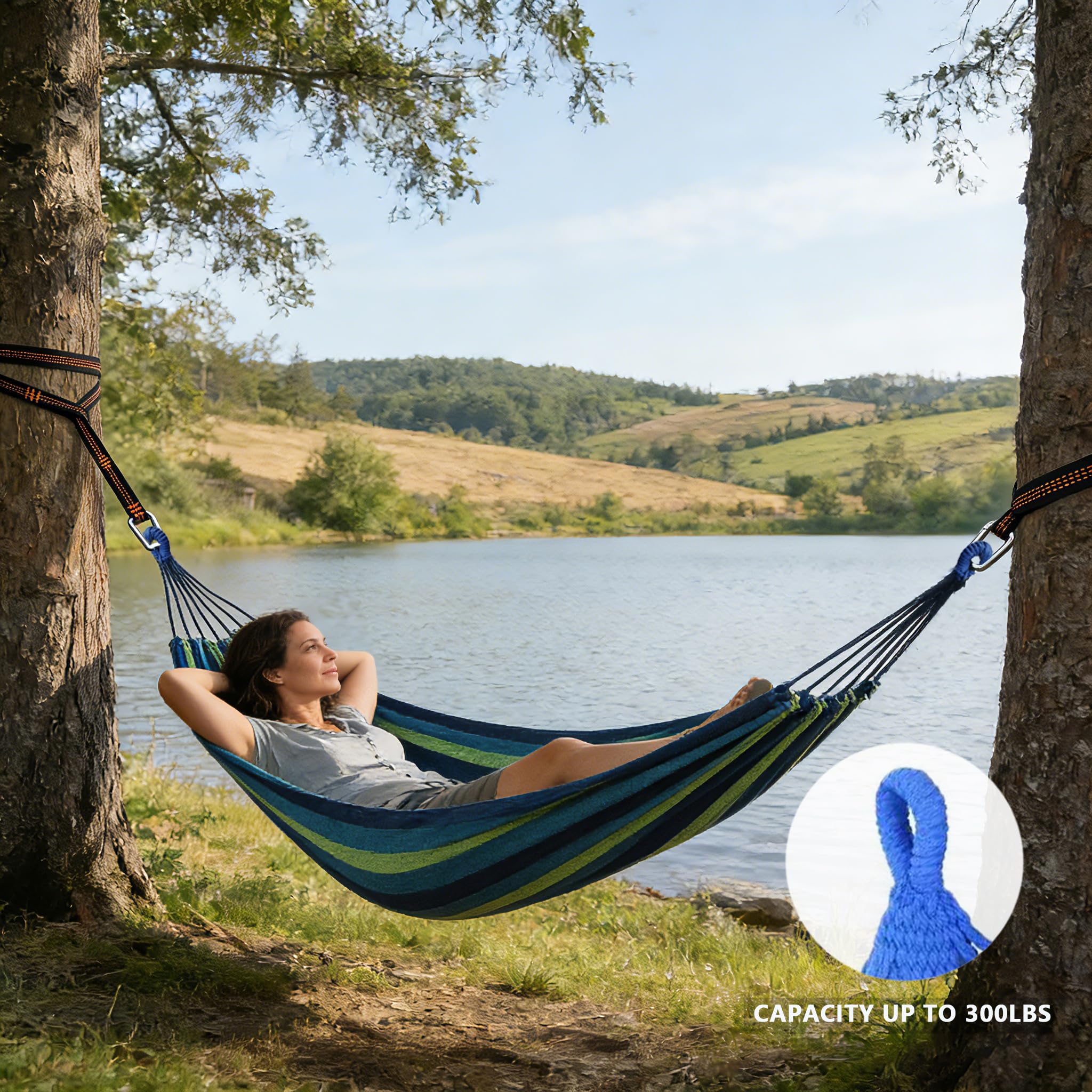 Outdoor amacas Garden Camping Hammock,Portable Hammock for Patio